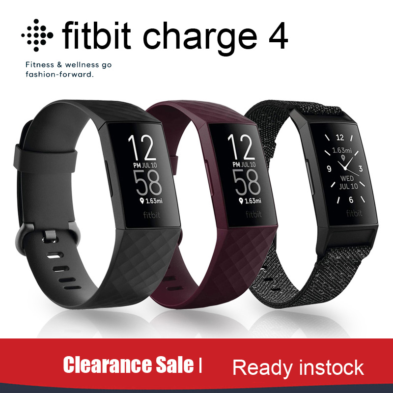 Smartwatch Digital Watches For Women - Original Fitbit Charger 4 Smart Watch