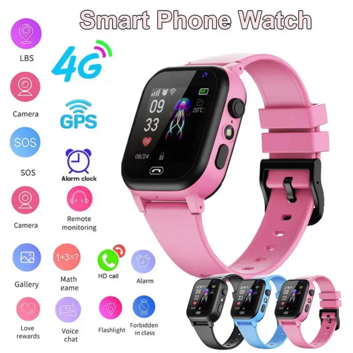 Watch Display Pillow - Kids Smart Watch 4G Multifunctional Waterproof