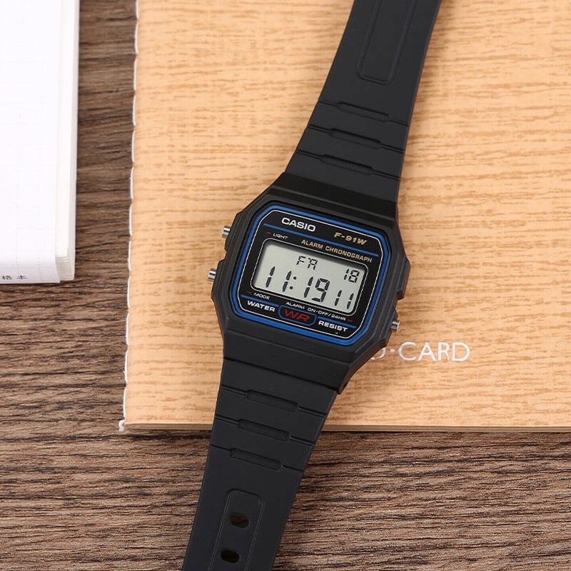 Watch Display Pillow - Casio F-91W-1 Fashion Retro Small Square