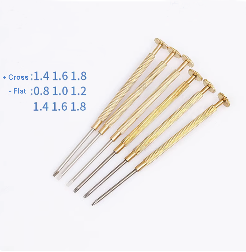 Watchmaker Screwdriver - Small Size Metal Slotted Screwdriver for