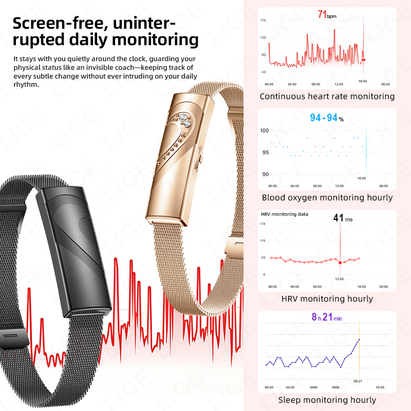 LIGE Smart Bracelet Real-time  - огляд і ціна Couple Watches Smartwatch