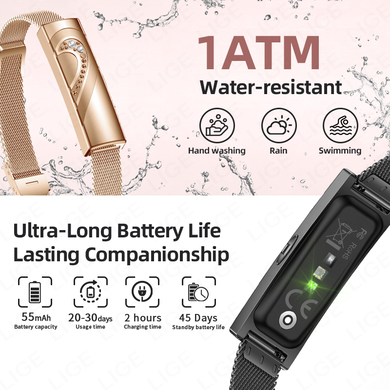 LIGE Smart Bracelet Real-time  - огляд і ціна Couple Watches Smartwatch