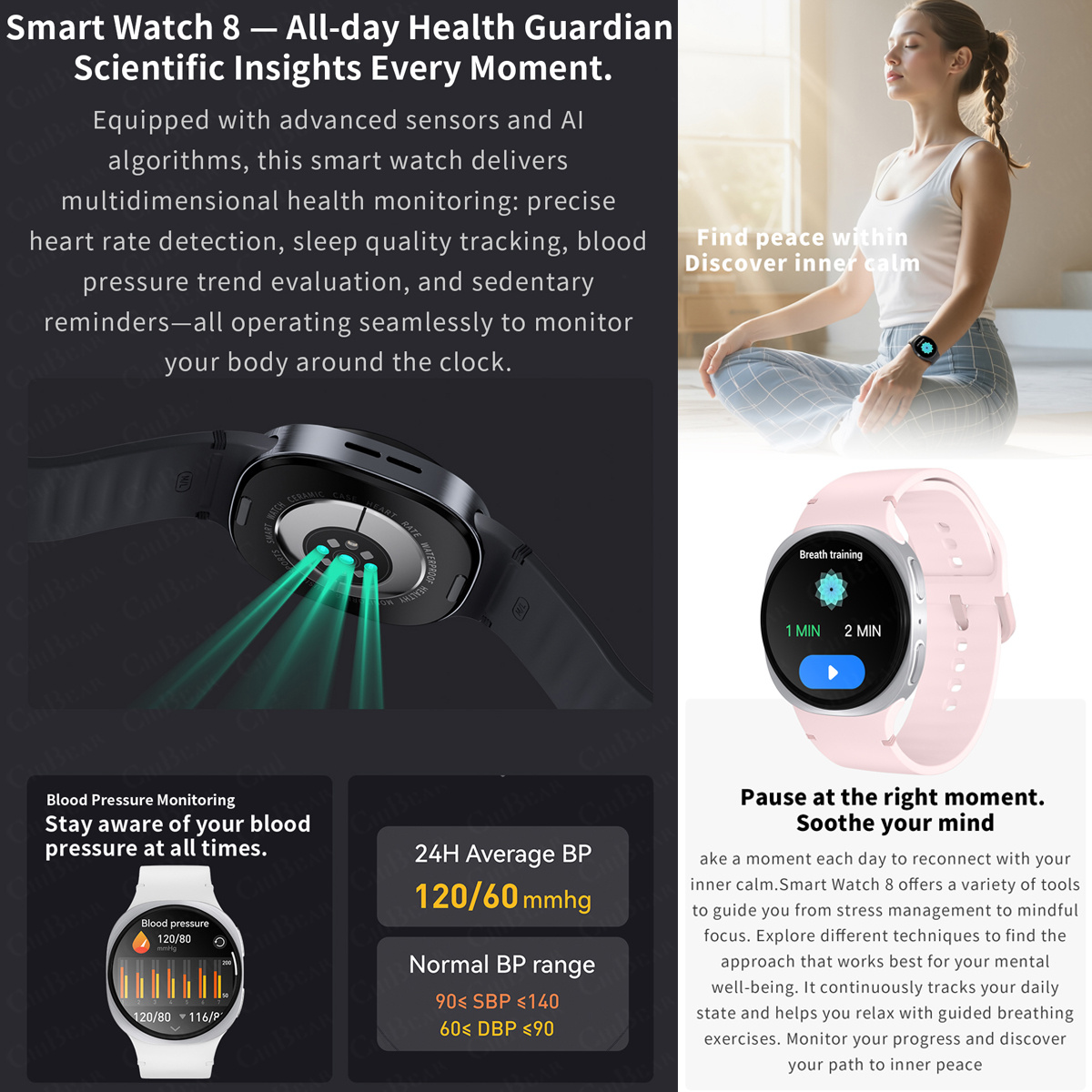 2026 New Watches 8 Mini GPS Tr - огляд і ціна Heart Rate Gps Watch