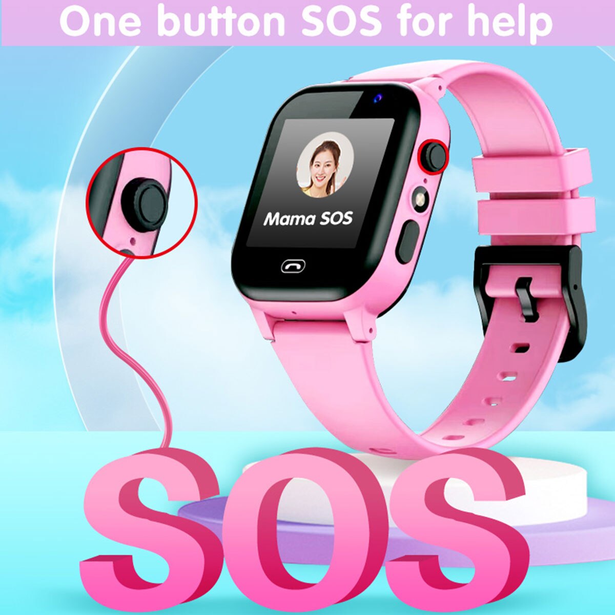 Kids Smart Watch SOS Call Outd - огляд і ціна Smartwatch Watches For Girls Kids