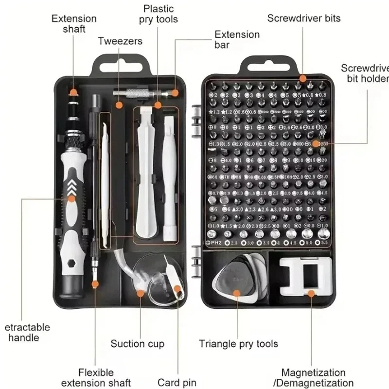 115 in 1 Professional Precisio - огляд і ціна Watchmaker Screwdriver