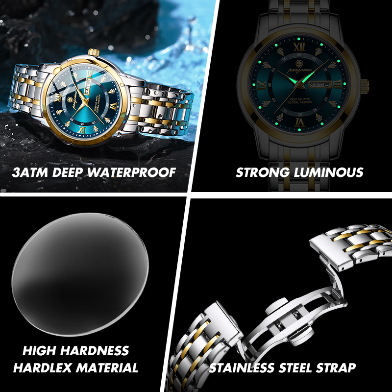 PAAZOMU Watch Men Women Diamon - огляд і ціна Watches Not Smartwatch