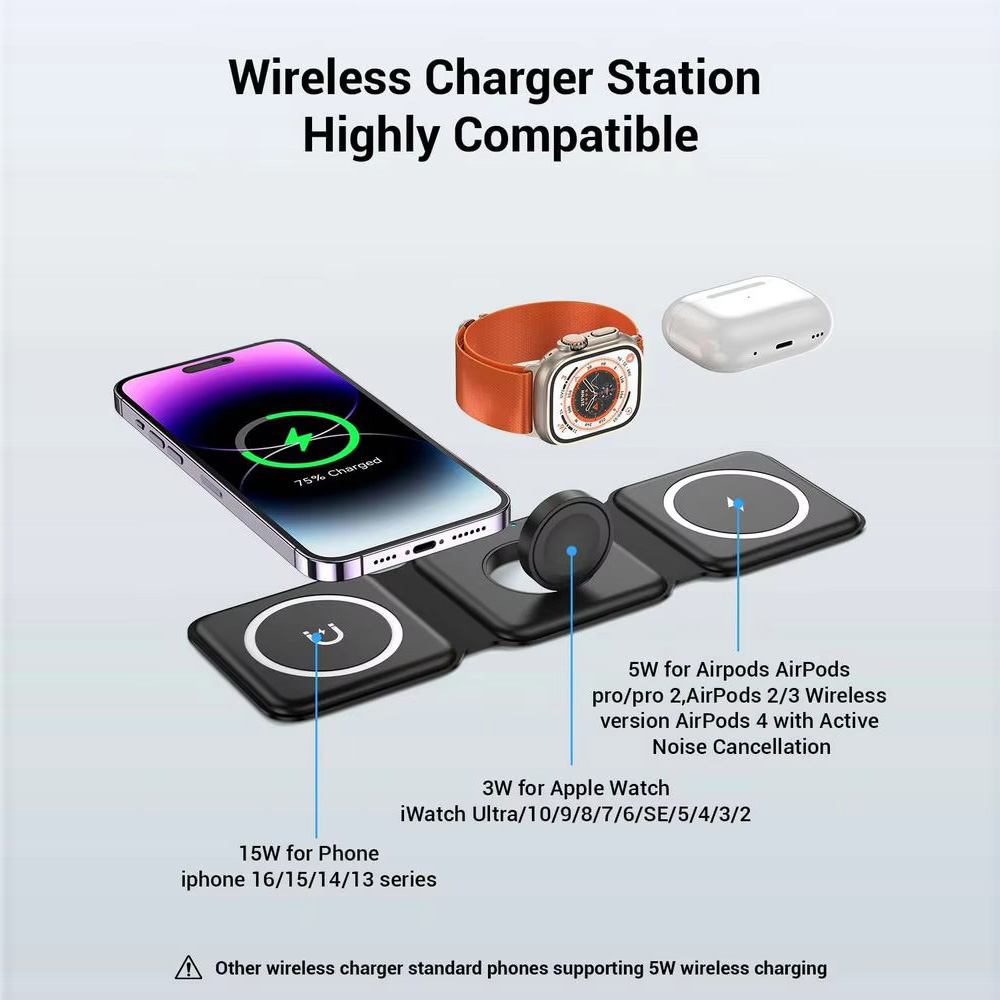 3-in-1 Magnetic Folding Wirele - огляд і ціна Smartwatch Apple Watch