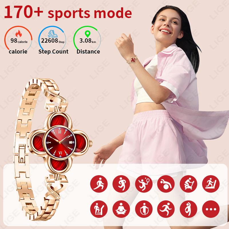 LIGE Quartz Smartwatch AI Brac - огляд і ціна Smartwatch Digital Watches For Women