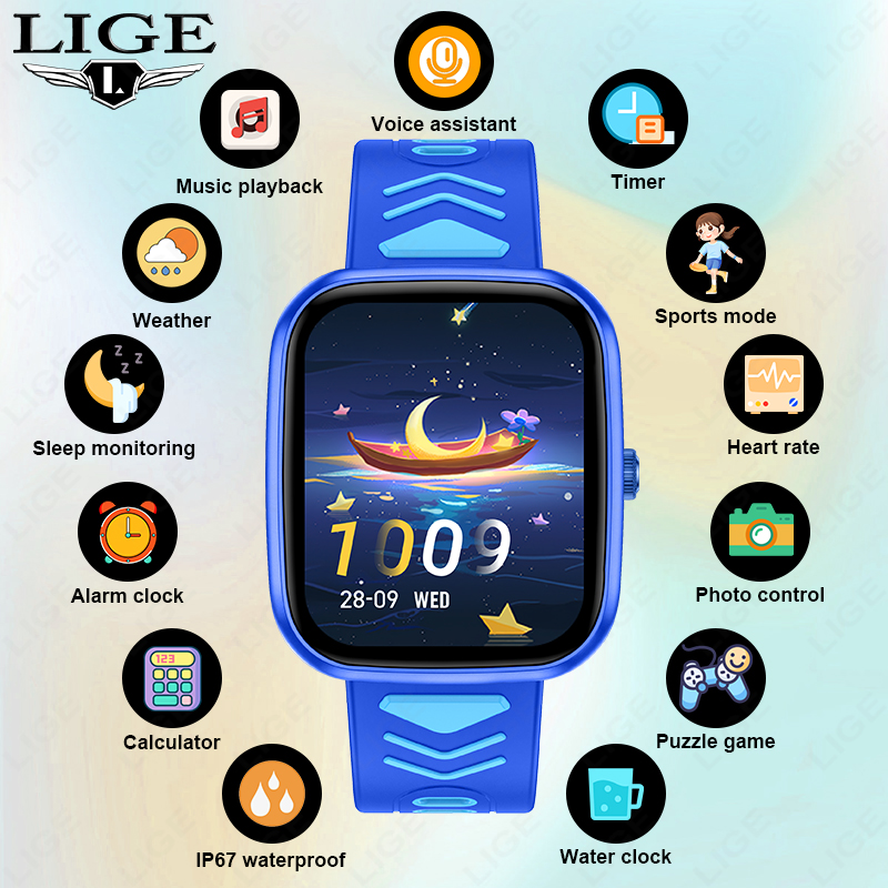 LIGE Kids Smartwatch Game Wate - огляд і ціна Smartwatch Watches Birthday Gift For Boys
