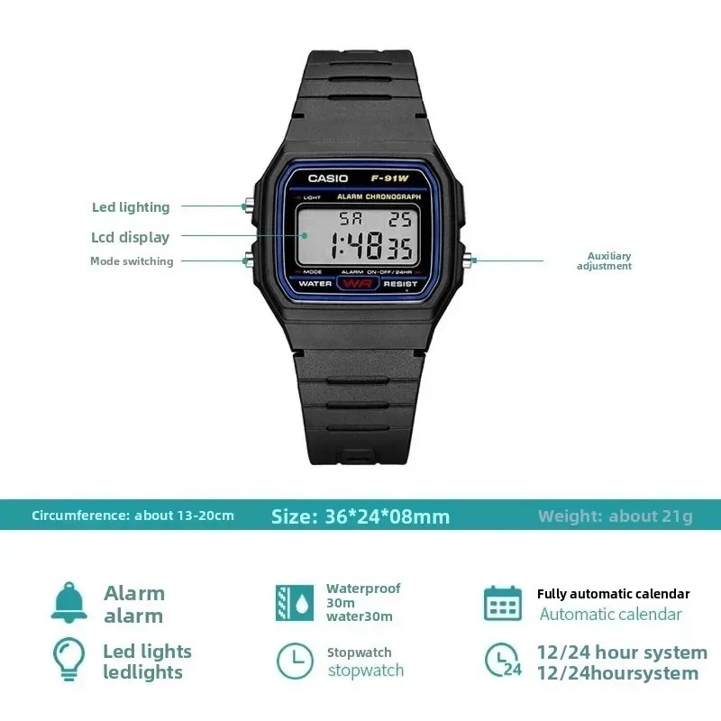 Casio F-91W-1 Fashion Retro Sm - огляд і ціна Watch Display Pillow