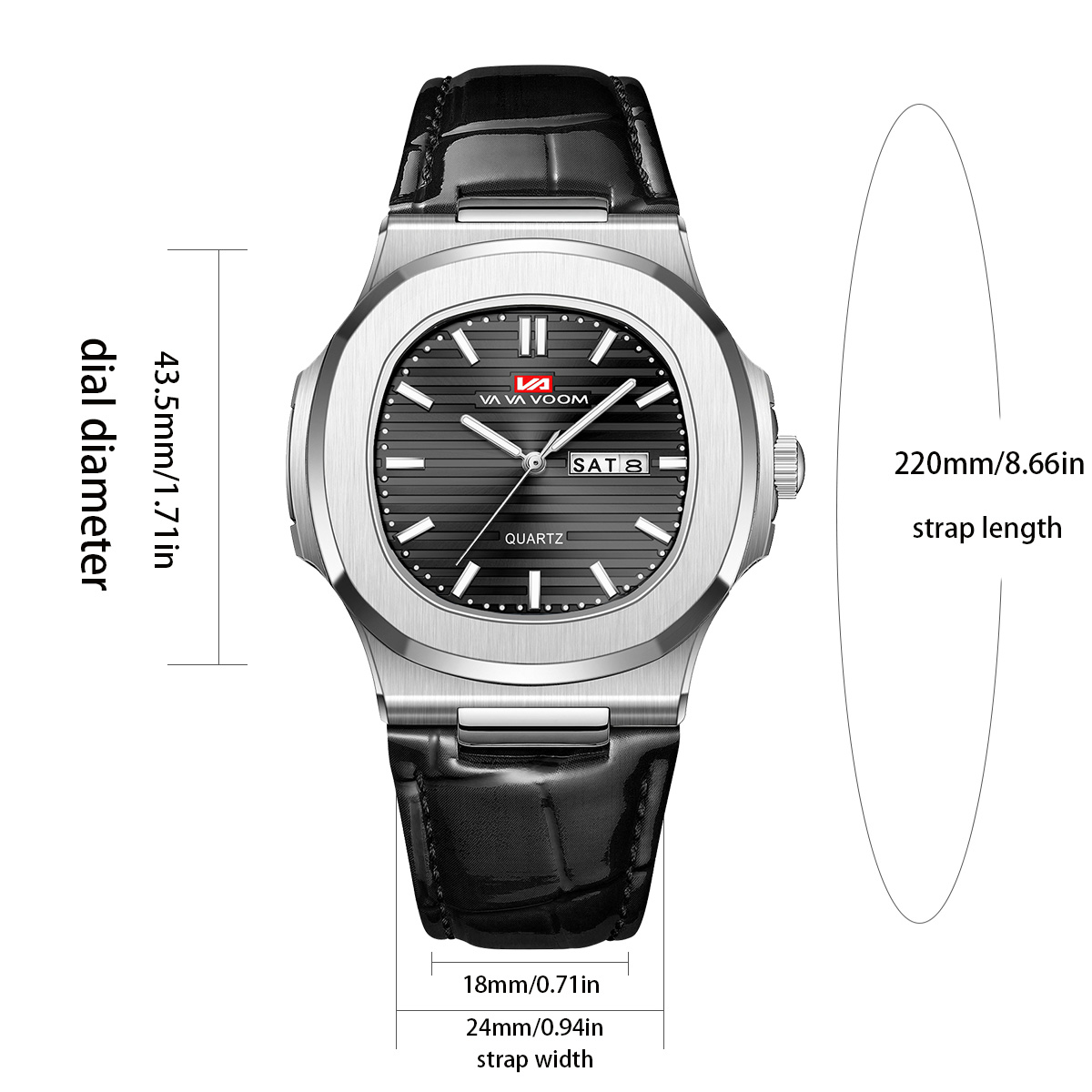 Luxury Men Quartz Watch 40mm B - огляд і ціна Couple Watches Smartwatch
