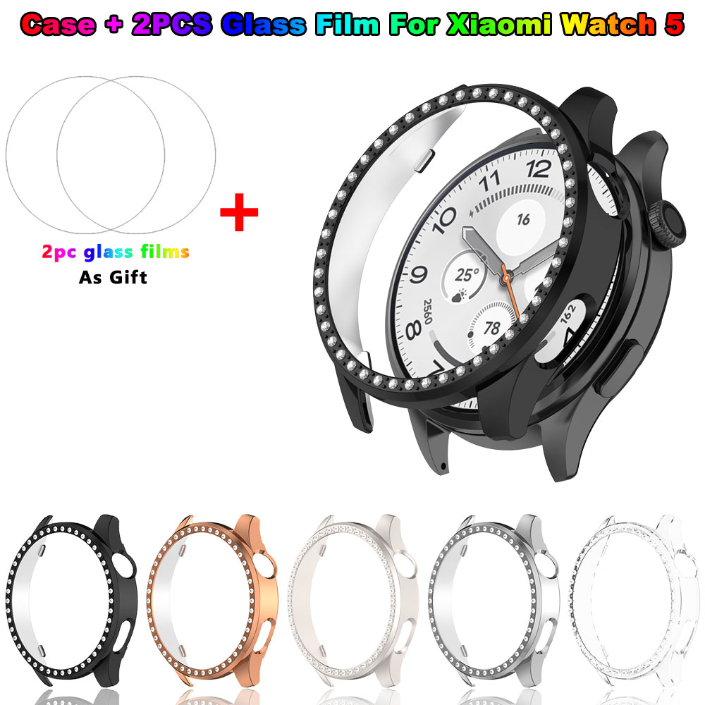 Bling PC Case + Glass Film For - огляд і ціна Watch Smartwatch Android
