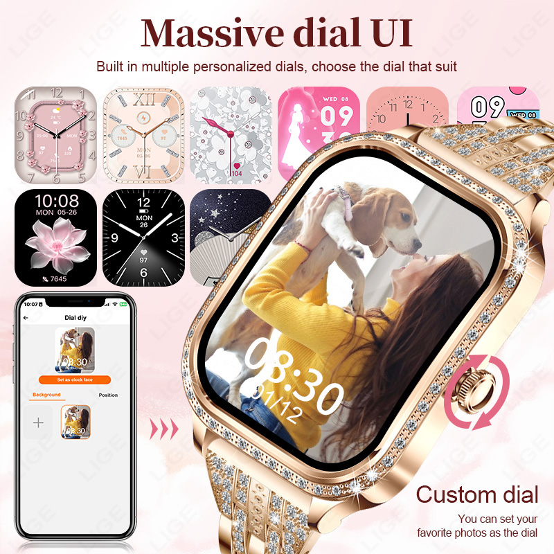 LIGE Smart Watch Women Waterpr - огляд і ціна Smartwatch Digital Watches For Women