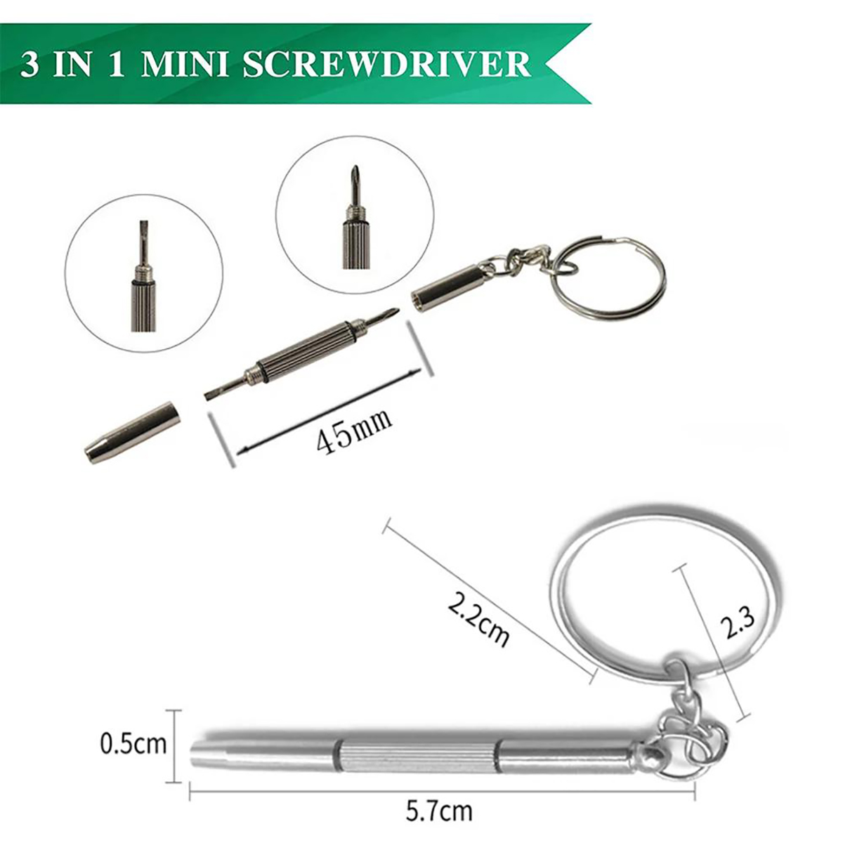 1/2/10pcs Mini 3 in1 Screwdriv - огляд і ціна Watchmaker Screwdriver