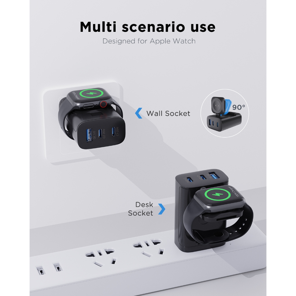 Oatsbasf 4 In 1 QC3.0 Fast Mag - огляд і ціна Smartwatch Apple Watch