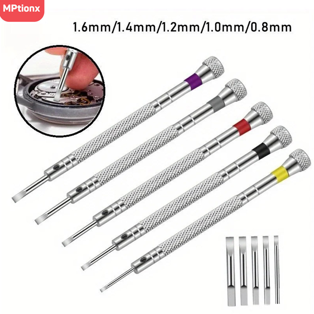 5pcs/set 0.8-1.6mm Steel Screw - огляд і ціна Watchmaker Screwdriver