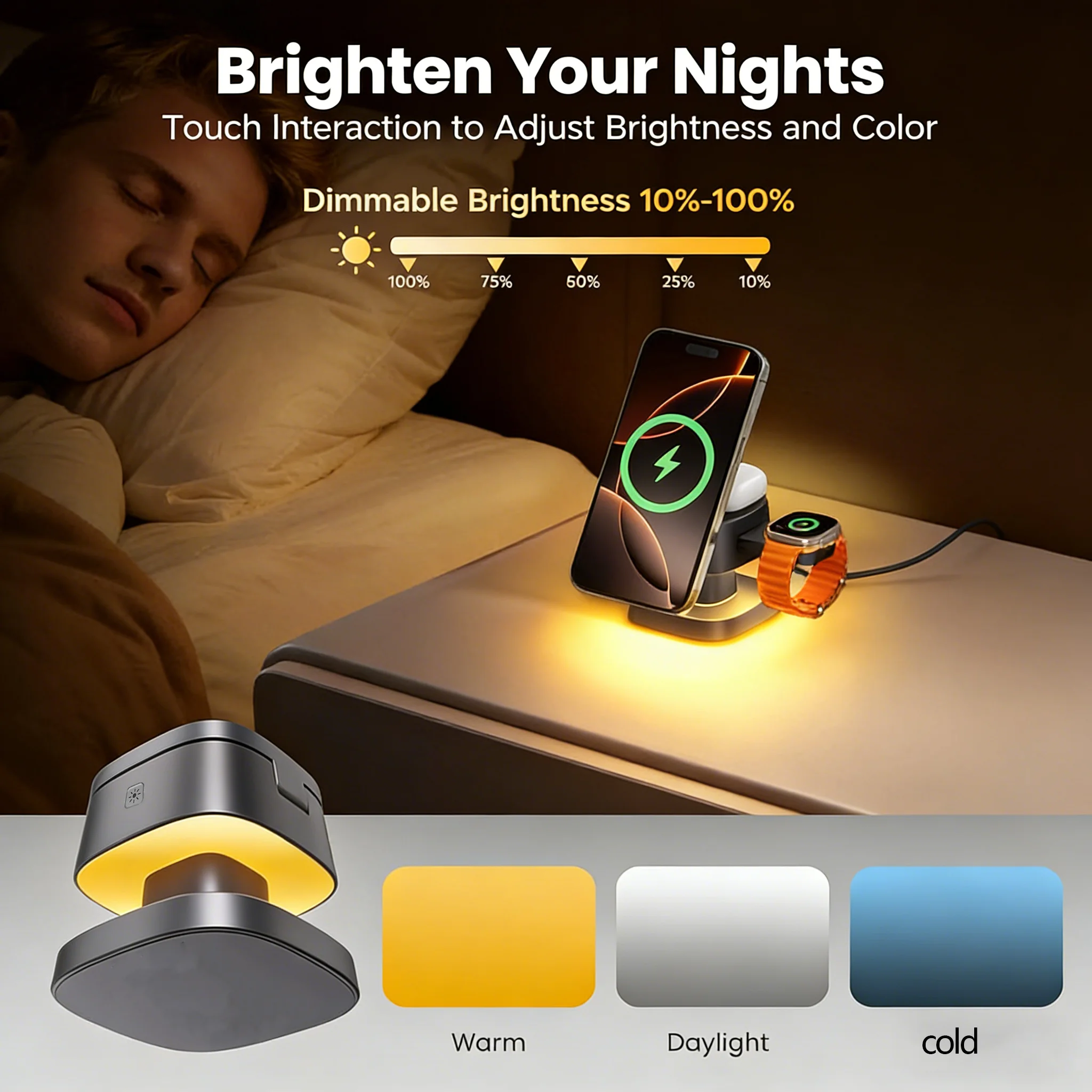 TIMESS Night Light Mashroom Wi - огляд і ціна Smartwatch Apple Watch