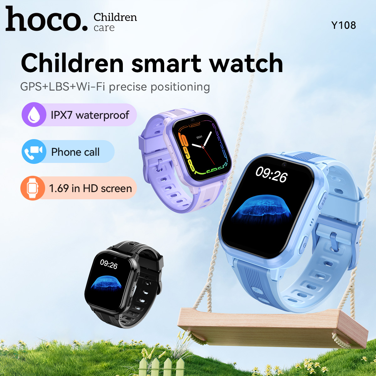 HOCO Y108 1.69inch HD LCD Curv - огляд і ціна Watch Display Pillow