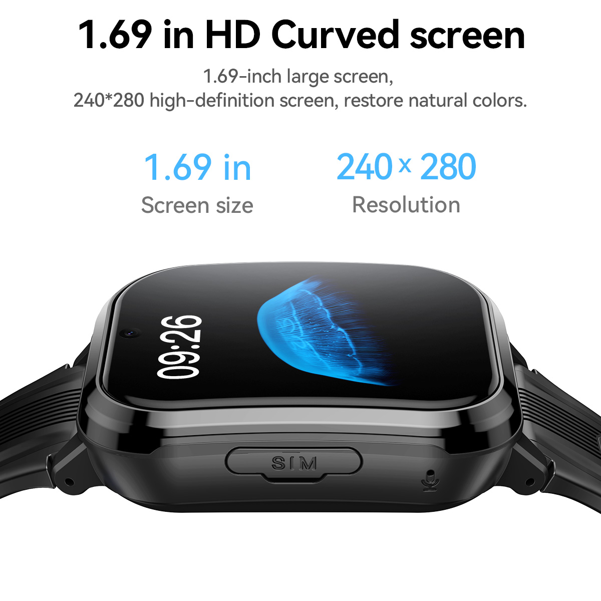 HOCO Y108 1.69inch HD LCD Curv - огляд і ціна Watch Display Pillow