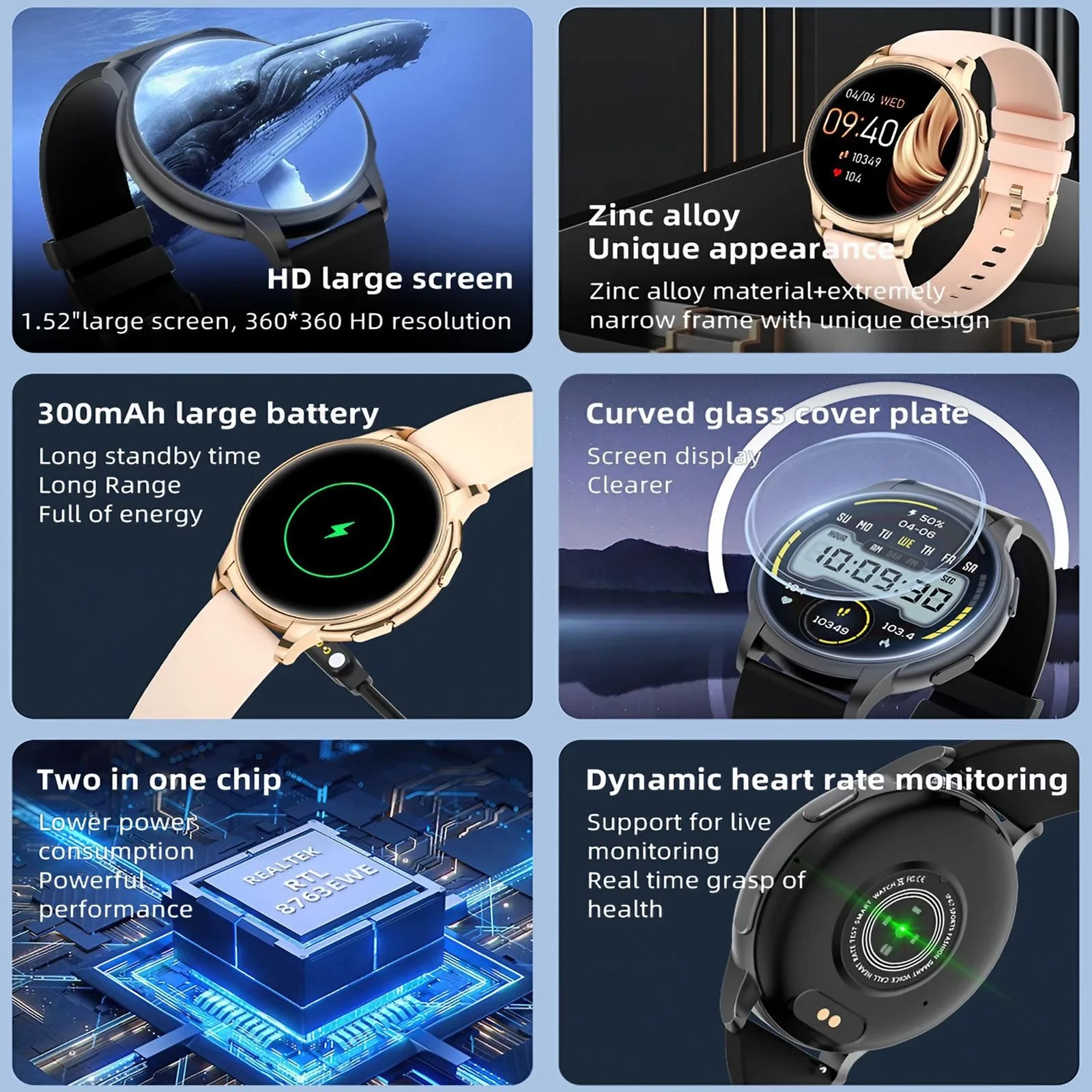 Women Smartwatch Waterproof He - огляд і ціна Smartwatch Digital Watches For Women
