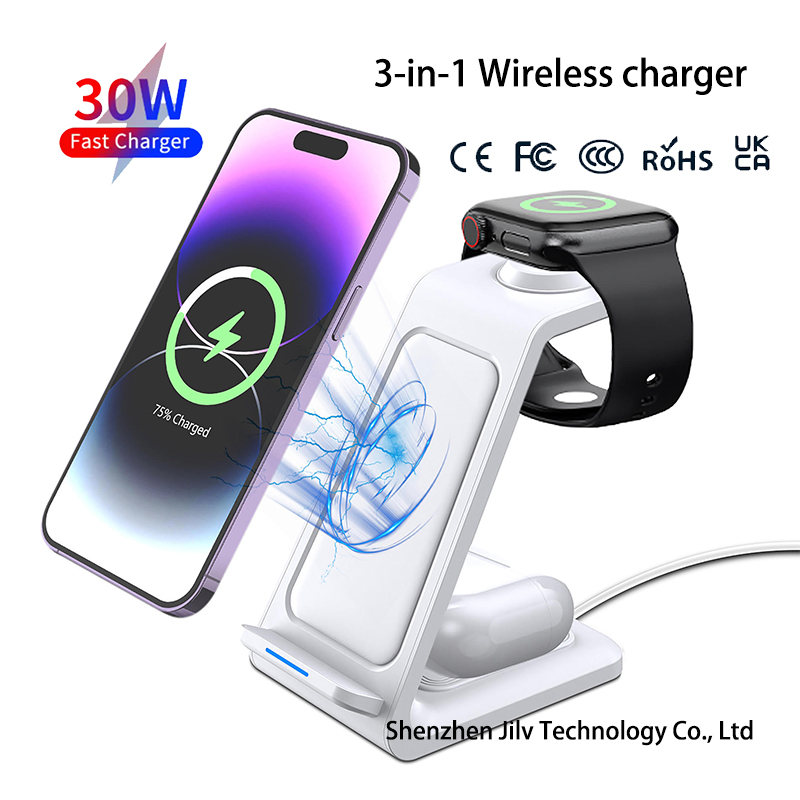 15W 3 in 1 Wireless Charger St - огляд і ціна Smartwatch Apple Watch
